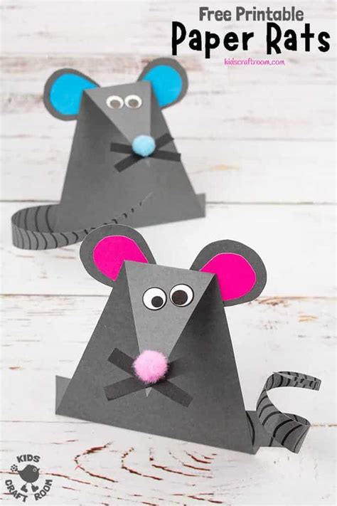 Easy Paper Mouse Craft - Kids Craft Room