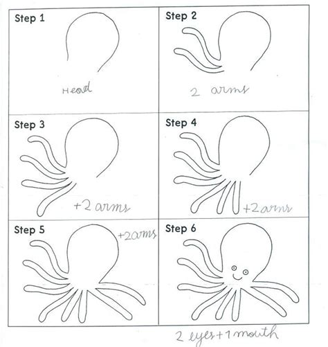 How to Draw an Octopus Drawing Projects, Drawing Lessons, Art Lessons, Drawing Ideas, Classroom ...