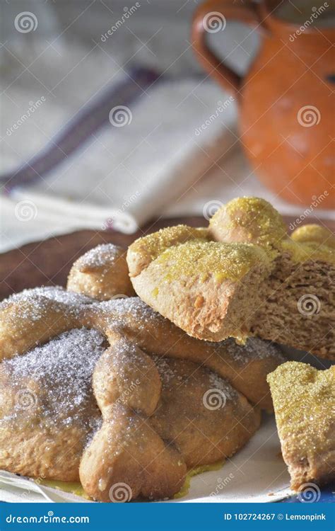 Traditional Pan de Muerto stock image. Image of religion - 102724267