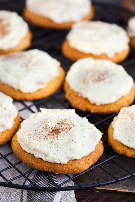 Frosted Pumpkin Spice Cookies - 31 Daily