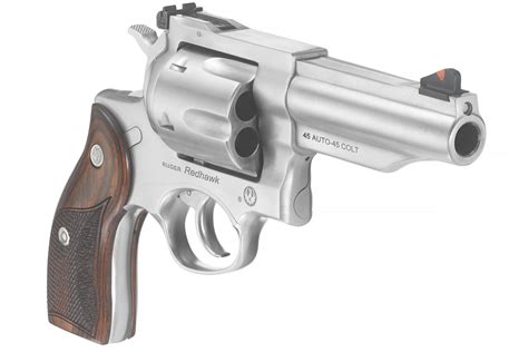 Ruger Redhawk 45 Auto / 45 Colt Stainless Double-Action Revolver ...