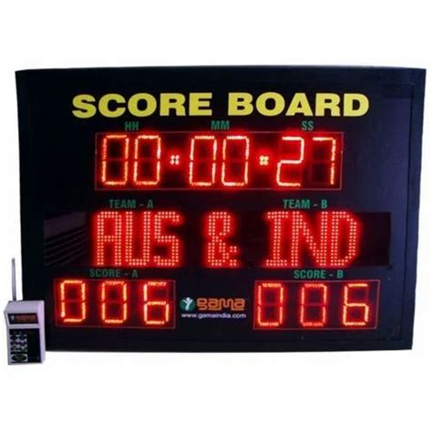 Multi-Purpose LED Scoreboard at best price in Meerut by G & A ...