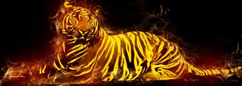 [Wallpaper] Fire Tiger