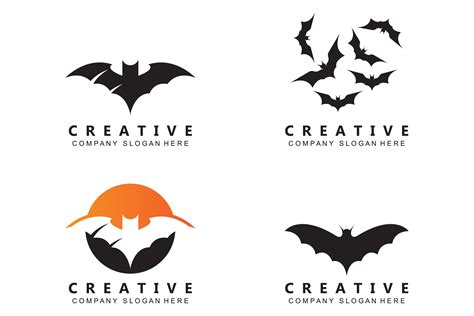 Bat Logo Design Graphic by AR Graphic · Creative Fabrica