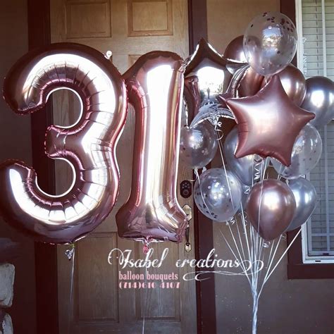 31st birthday balloon bunches | Birthday balloons, Balloons, Celebration quotes