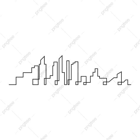 Skyline City Silhouette Vector Hd PNG Images, City Skyline Vector Silhouette Illustration ...