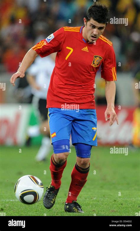 Spain's David Villa during the 2010 FIFA World Cup semi-final match ...