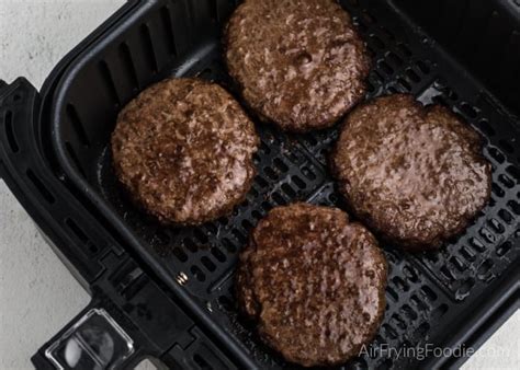 Air Fryer Hamburgers - Air Frying Foodie