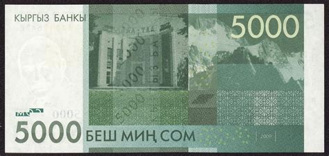 Kyrgyzstan currency 5000 Som banknote 2009|World Banknotes & Coins ...