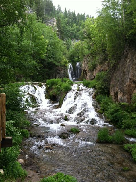 Beautiful waterfall in the black hills