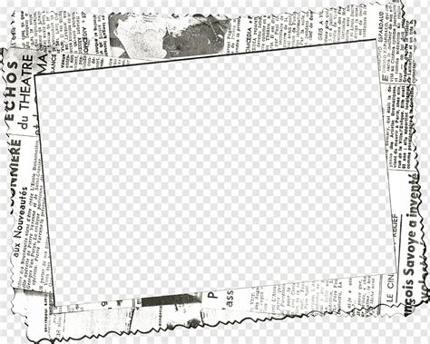 Creative newspaper frame, creative frame, newspaper frame, frame png | PNGWing