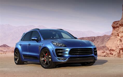 2014, Topcar, Porsche, Macan, Tuning, Blue, Bleu Wallpapers HD ...