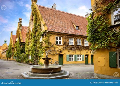 Augsburg: Fuggerei - the World Oldest Social Housing. Bavaria, Germany ...