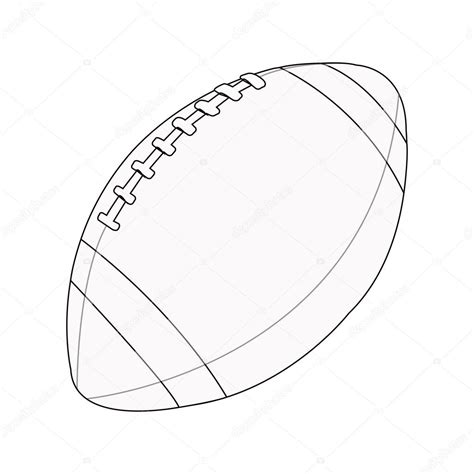 Rugby Ball Drawing at GetDrawings | Free download