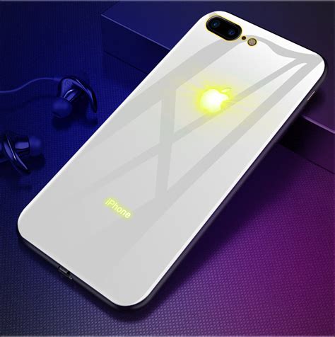 Sound-Activated LED Light Up Glass Phone Case Cover for iPhone 7 X 11 12 Pro Max | eBay