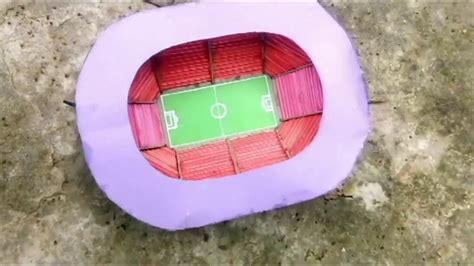 Make a paper Football stadium Model from cardbord🏟 - YouTube