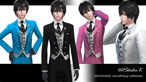 [黒執事]kuroshitsuji-sebastian Suit | Ts4cc | Studio K Creation | ザ・シムズ, 黒執事, シム