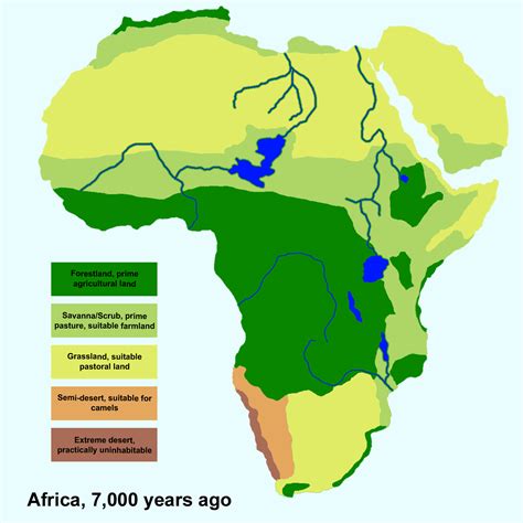 Africa 7,000 years ago Teaching 6th Grade, Teaching Middle School, Human Migration, Before The ...