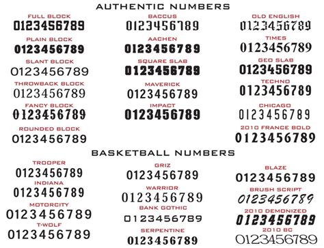 14 Chic Font Numbers Images - Jersey Number Font Styles, Jersey Number ...