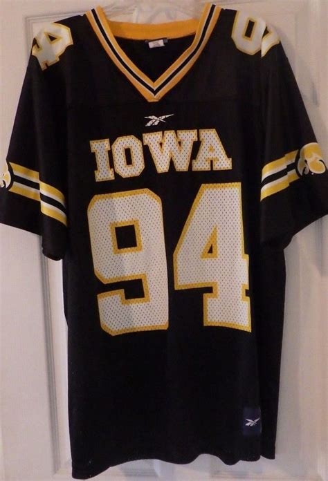 Iowa Hawkeyes Football Jersey Large # 94 #Reebok #IowaHawkeyes | Iowa hawkeye football, Hawkeye ...