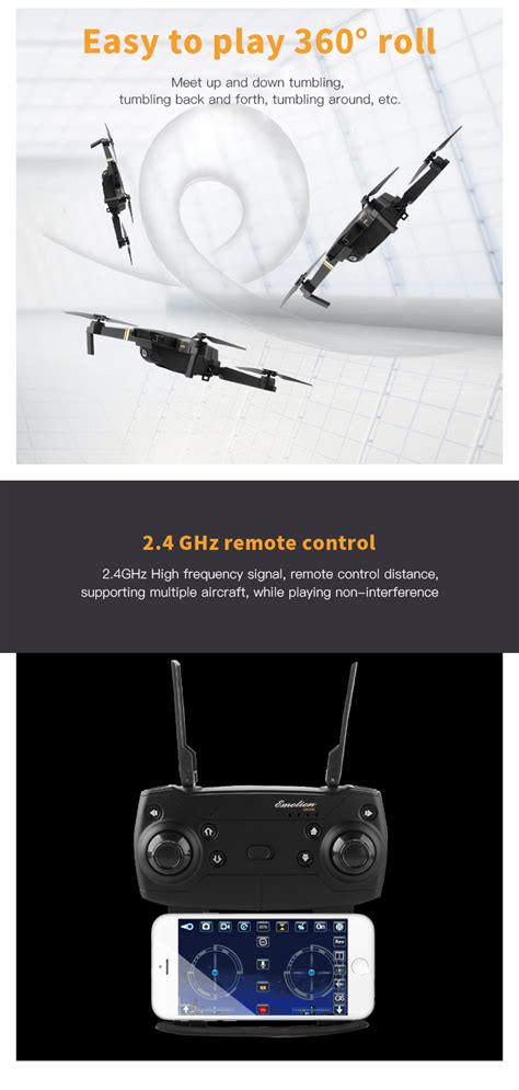 EACHINE E58 WIFI FPV With 2MP Wide Angle Camera High Hold Mode Foldable RC Drone Quadcopter RTF ...