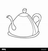 Simple coloring page Kettle To Be Colored The Book For  sketch template