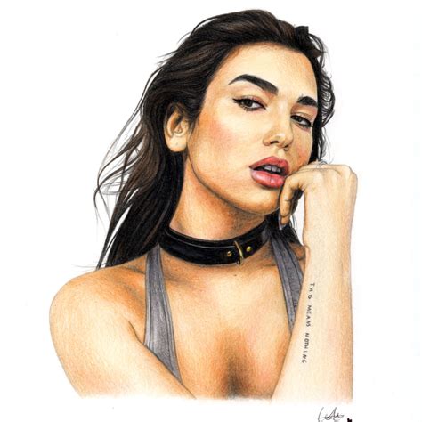 Dua Lipa drawing by kreativityart on DeviantArt