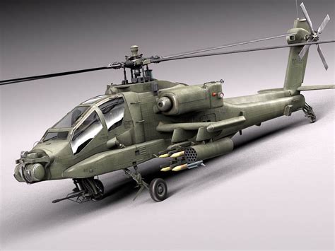 Boeing AH 64 APACHE Military Helicopter 3D Model | ubicaciondepersonas ...