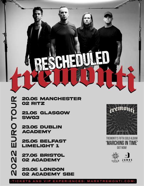 Event Tremonti - 20/06/2022 - Manchester - O2 Ritz - United Kingdom