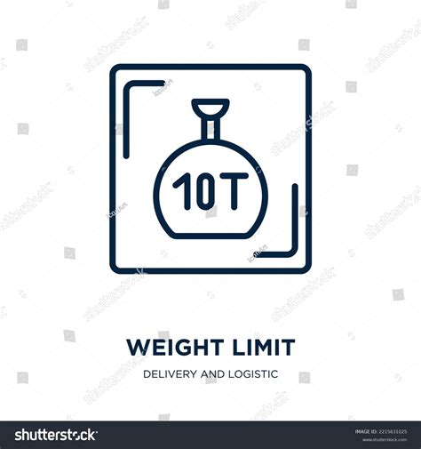 Weight Limit Icon Delivery Logistic Collection Stock Vector (Royalty ...