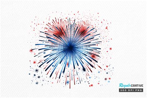 Fireworks Independence Day Clipaart Png Graphic by Regulrcrative ...