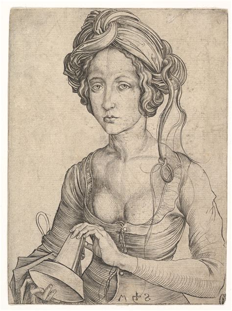 Martin Schongauer | A Foolish Virgin in Half-Figure | The Met