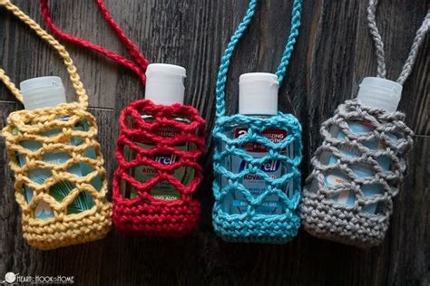 Crochet Hand Sanitizer Cozy Free Pattern