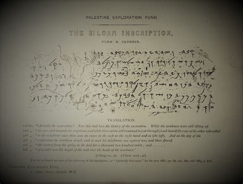 The Paleo-Hebrew Alphabet and the Siloam Inscription