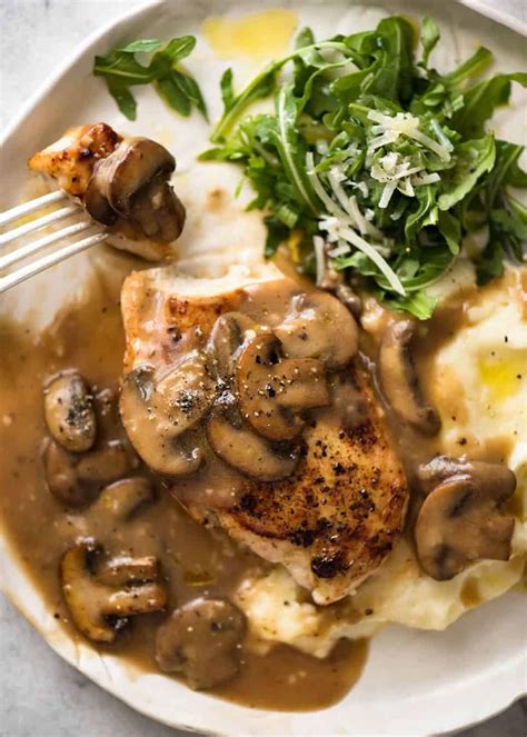 Chicken with Mushroom Gravy | RecipeTin Eats