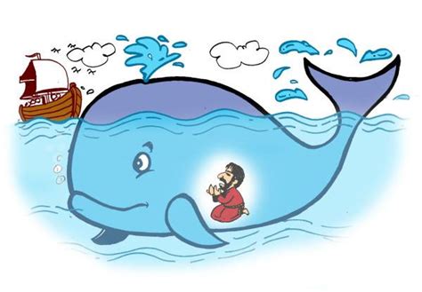 jonah inside the whale cartoon - Clip Art Library