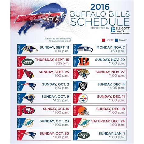 Buffalo Bills Schedule Printable