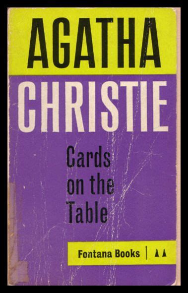 Cards on the Table - Fontana Books 1962 | Agatha christie books, Agatha christie, Agatha ...