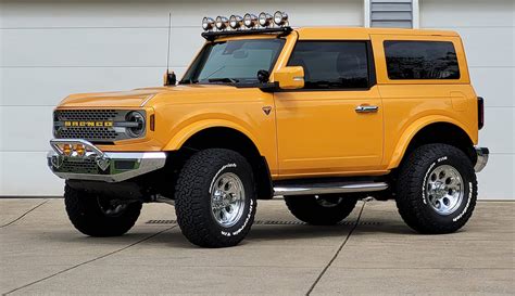 Retro Cyber Orange Bronco with chrome bumpers 2-door build | Page 7 | Bronco6G - 2021+ Ford ...