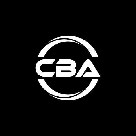 CBA letter logo design in illustration. Vector logo, calligraphy ...