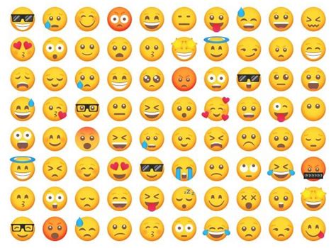 Big set of emoticon smile icons. cartoon... | Premium Vector #Freepik # ...