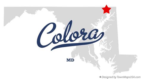 Map of Colora, MD, Maryland