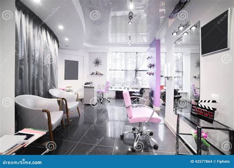 Interior of Modern Beauty Salon Stock Photo - Image of background, care ...