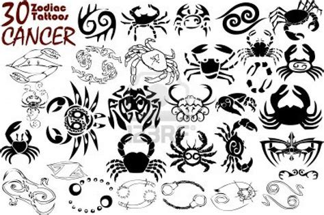 Small Cancer Zodiac Tattoo Design - Tribal zodiac Tattoos : Being the ...