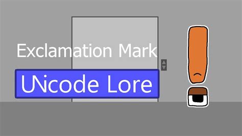 Exclamation Mark | Unicode Lore (episode 2) - YouTube