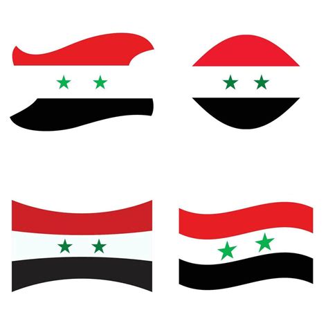 Flag of Syria, official colors, correct dimensions. Vector illustration ...