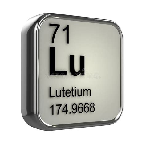 3d Lutetium element stock illustration. Illustration of einstein - 39136776