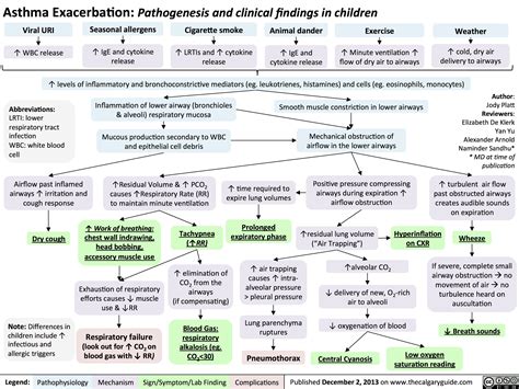 Asthma Exacerbation - Pathogenesis and Clinical Findings in Children | Asthma treatment, Asthma ...