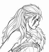 Female Warrior Coloring Pages sketch template