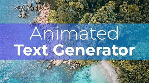 Free Animated Text Generator | Animate Online | Renderforest